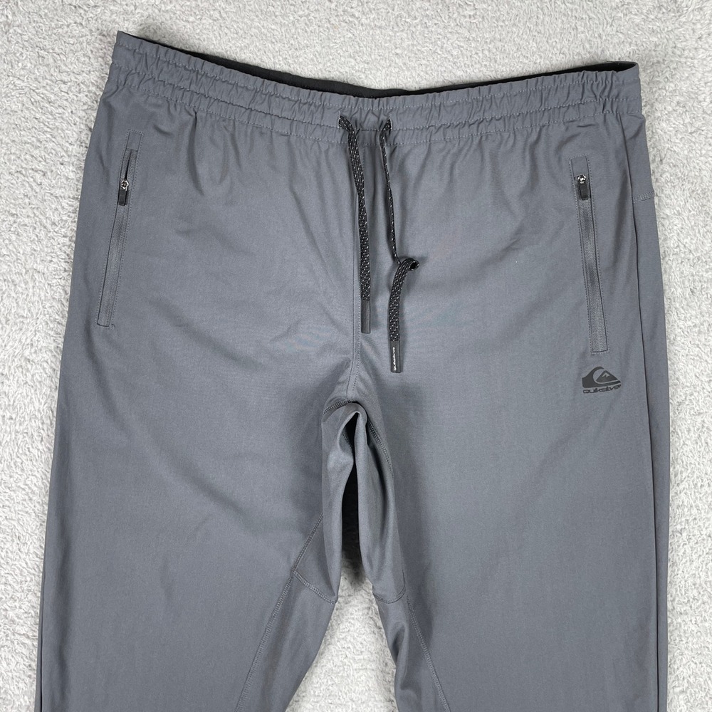 Quiksilver DryFlight Joggers Mens XL Gray Regular Fit Training Pants - Picture 3 of 11